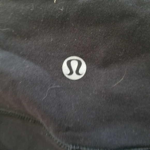 𝅺lululemon Black Side  Satin Ruffle Leggings 8 - Picture 7 of 9